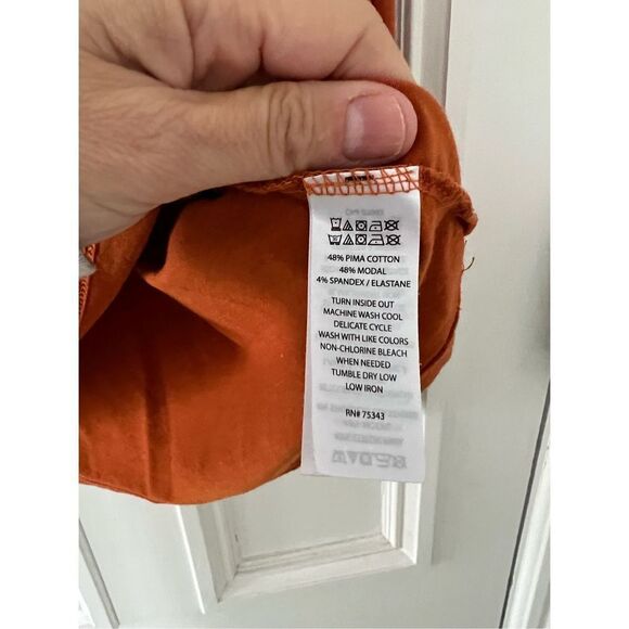 C & C California orange long sleeve top XL - Picture 4 of 4